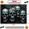 2D Flat Banner, 1 Piece, Halloween Background Decoration Background Photo Prop, Polyester Banner Decoration, Home Decoration
