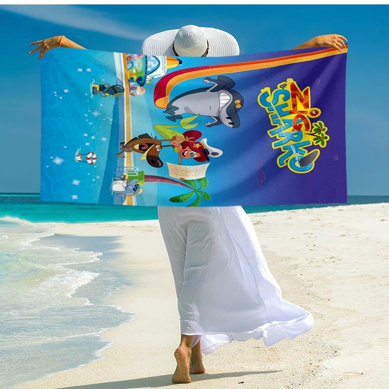 Ultra-Soft Beach Towel with Zig & Sharko Theme,Ideal for Pool - Camping, Diving - Perfect Travel Essential, Vibrant Beach Towel.