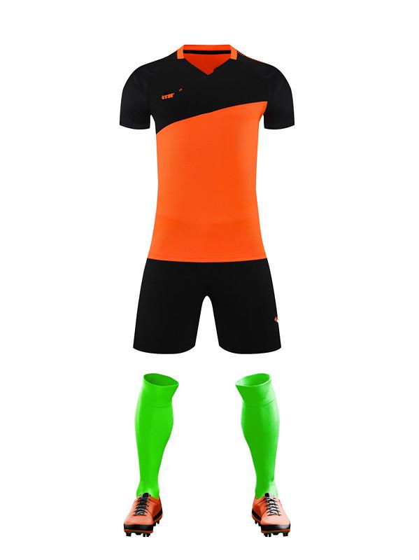 Training clothes Men and women Children Adult breathable quick-drying short-sleeved set Sports football jersey