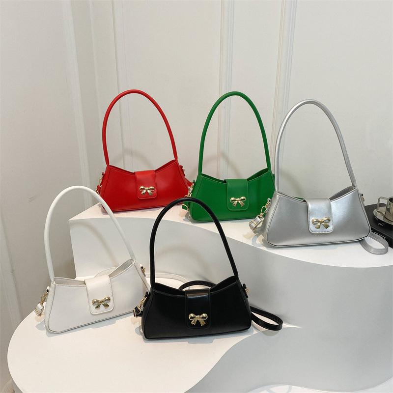 Monochromatic feminine crossbody bag versatile fashionable a shoulder bag feminine texture commuting bag new trend