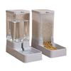 Automatic Pet Feeder And Water Dispenser Set 3.8L Capacity Food Bowl Water Drinker Pet Feeding Station for Small Medium Dog Cat Puppy