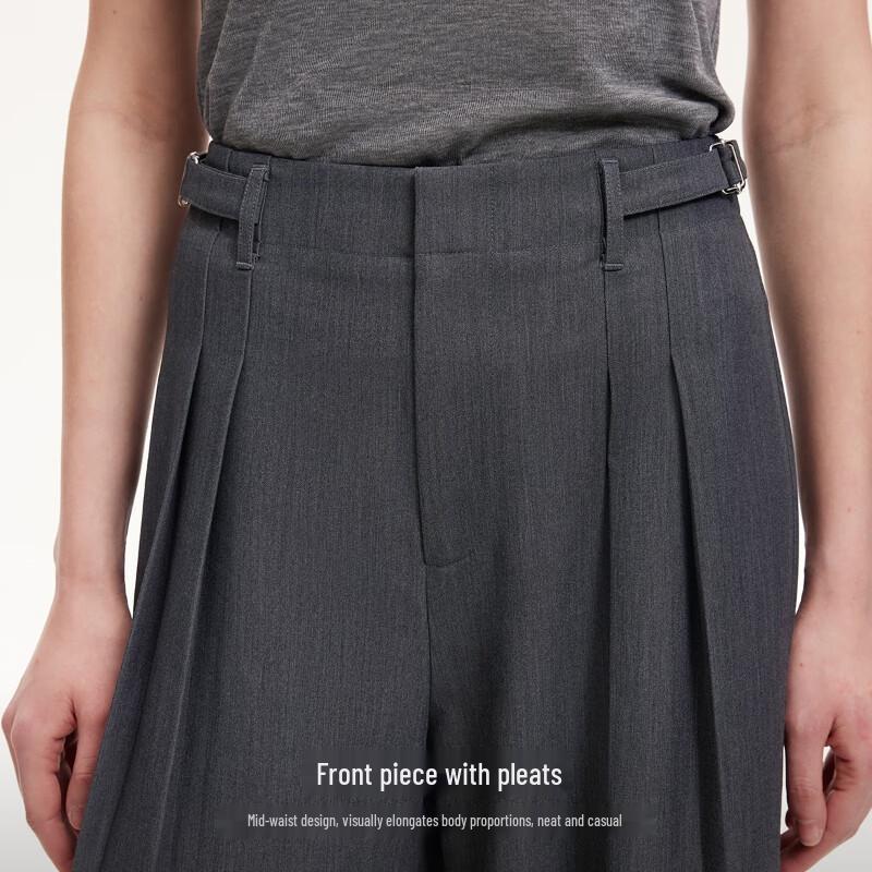 VEROMODA Pleated Draped Wide-Leg Casual Pants