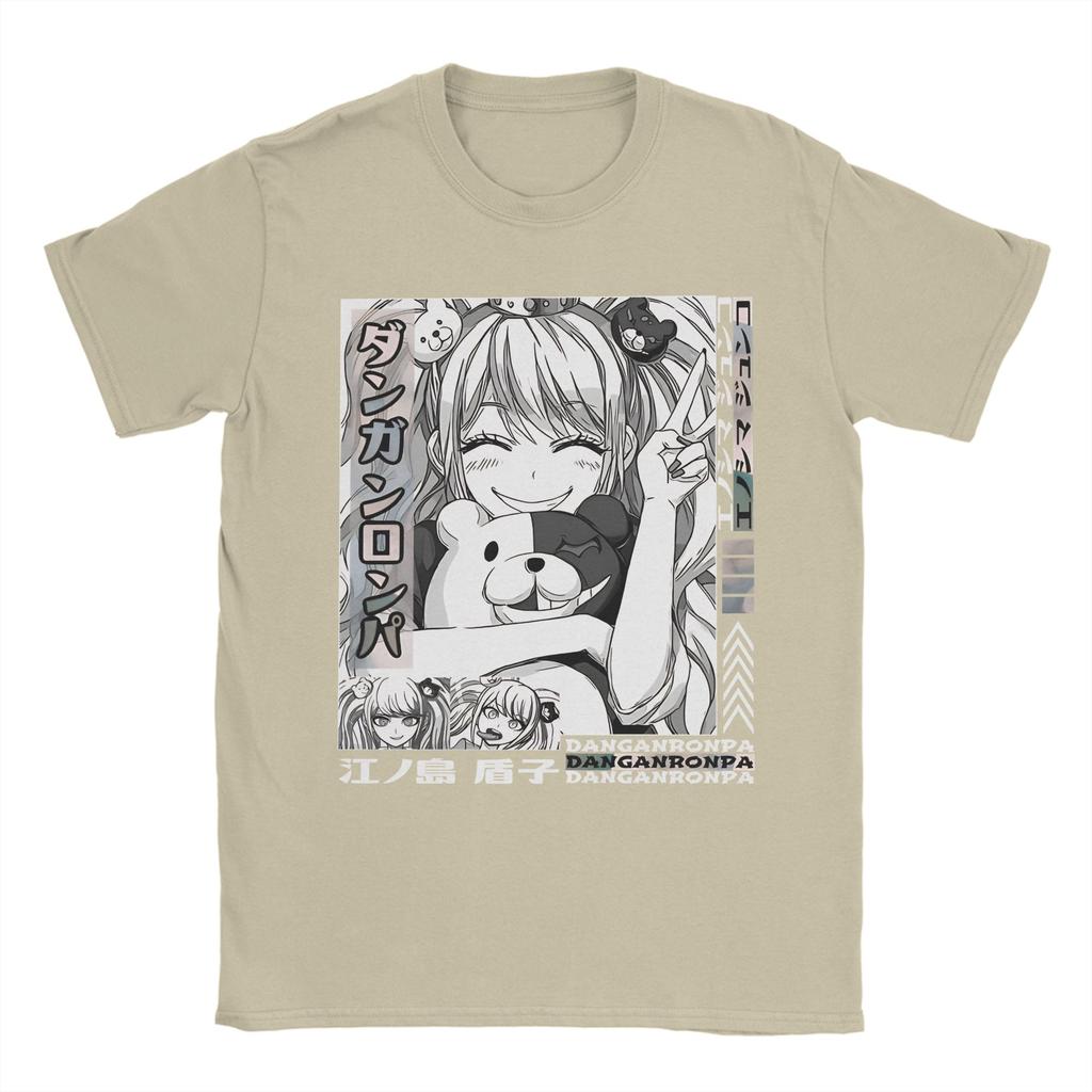 Men Women Printed Junko Enoshima Japanese Video Game Danganronpa T Shirt Tee Pure Cotton  T-shirts Clothes