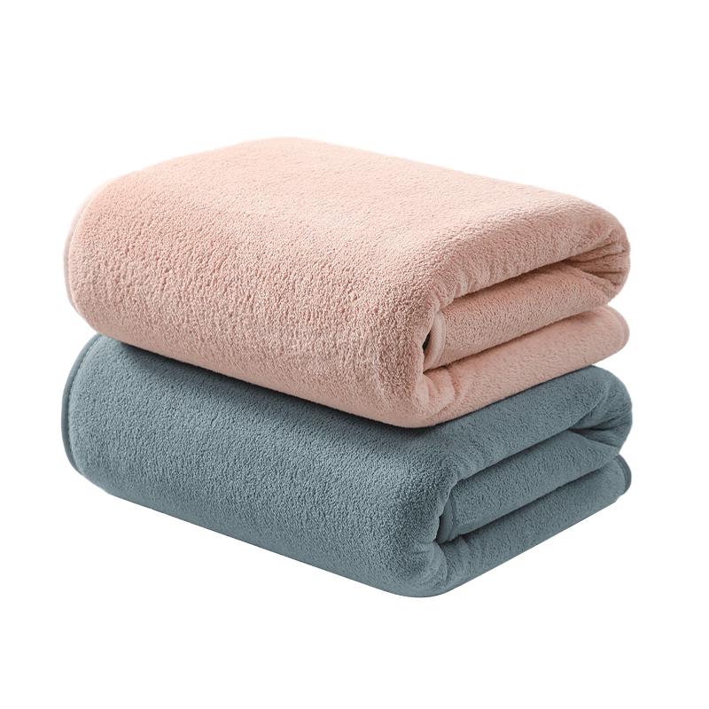 Jieliya Coral Fleece Quick-Dry Bath Towel