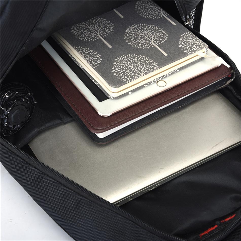 Student Skolväska med Stor Kapacitet Casual Enfärgad Ryggsäck Material Oxford Herr Dam Ryggsäck Multifunktionell Enkel Väska