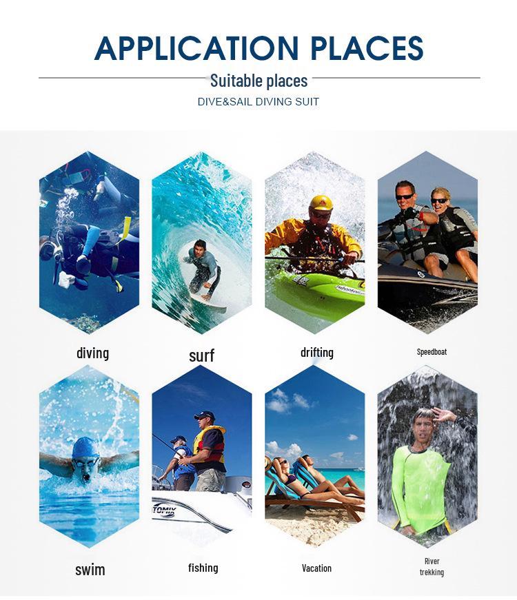 Unisex Multifunctional One-Piece Diving and Snorkeling Swimsuits with Sun Protection