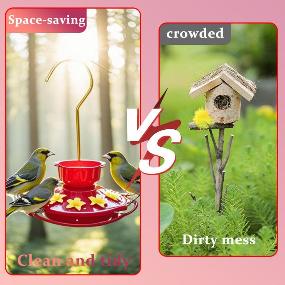 Leak-proof Bird Food Bowl Detachable Hanging Feeder Bowls Hummingbird Feeder  Bird Supplies