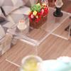 Dollhouse Modern Table Fine Workmanship Fadeless Bathroom Accessory Mini House Accessories Clear Table for Children