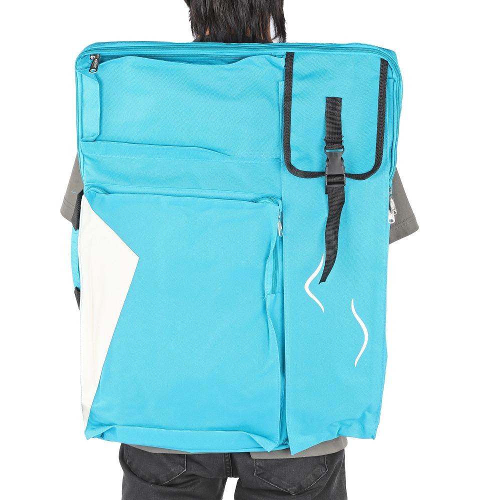 1 pièce Sangles d'épaule renforcées Sac de dessin d'art Étui Portfolio d'art en tissu Oxford durable Voyage