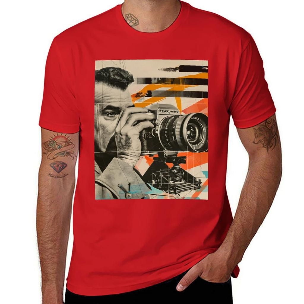 Retro Rear Window Hitchcock Inspired Retro Pop Art Tshirt Plus Sizes Kawaii Clothes Unisex Graphic T Shirts