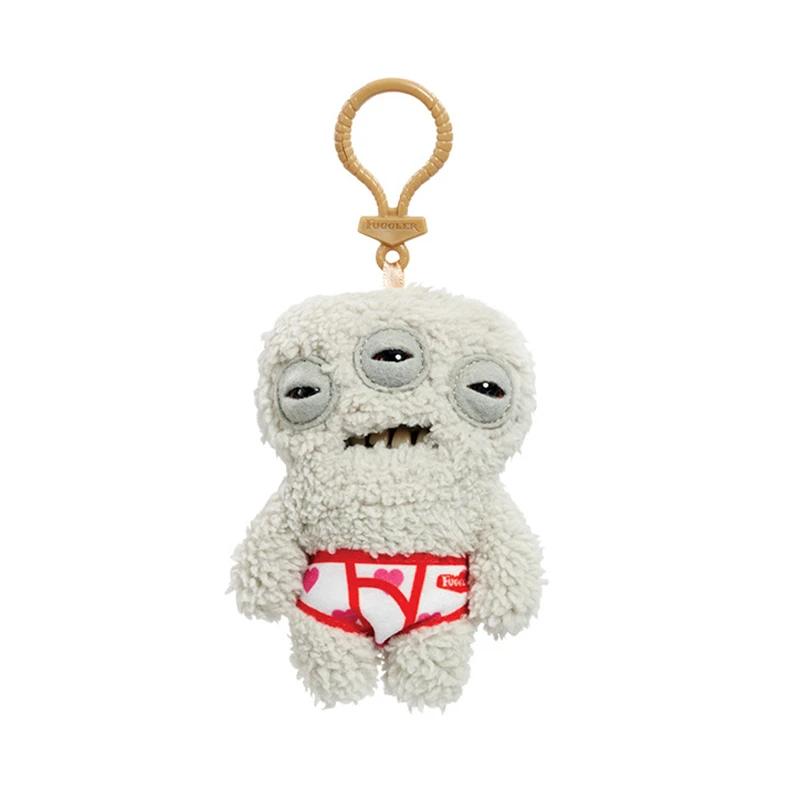 Fuggler Lustiges hässliches Monster Plüsch Schlüsselanhänger 12CM Niedliche Stoffpuppen Kawaii Geschenke für Kinder