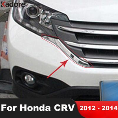 Pro Honda CRV 2012 2013 2014 ABS Chromované Přední Mřížky Dekorativní Kryt Rám Lišty Dekorace Mřížek Lišty Příslušenství