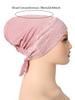 Soft Elastic Strap Muslim Turban Hat Lace Inner Hijab Caps Islamic Underscarf Bonnet India Hats Female Headwrap Turbante Mujer