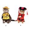 Funny Emperors Styles Cats Clothing Breathable Polyester Fabric Quickly Release Closures Photo Friendly Pet Apparels
