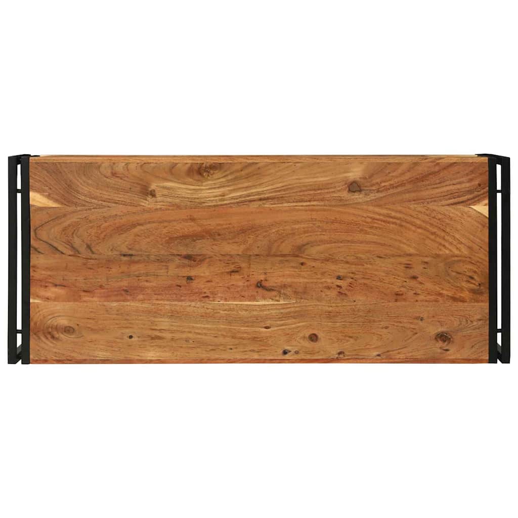 Coffee Table Brown 120 X 50 X 38 Cm Solid Acacia Wood
