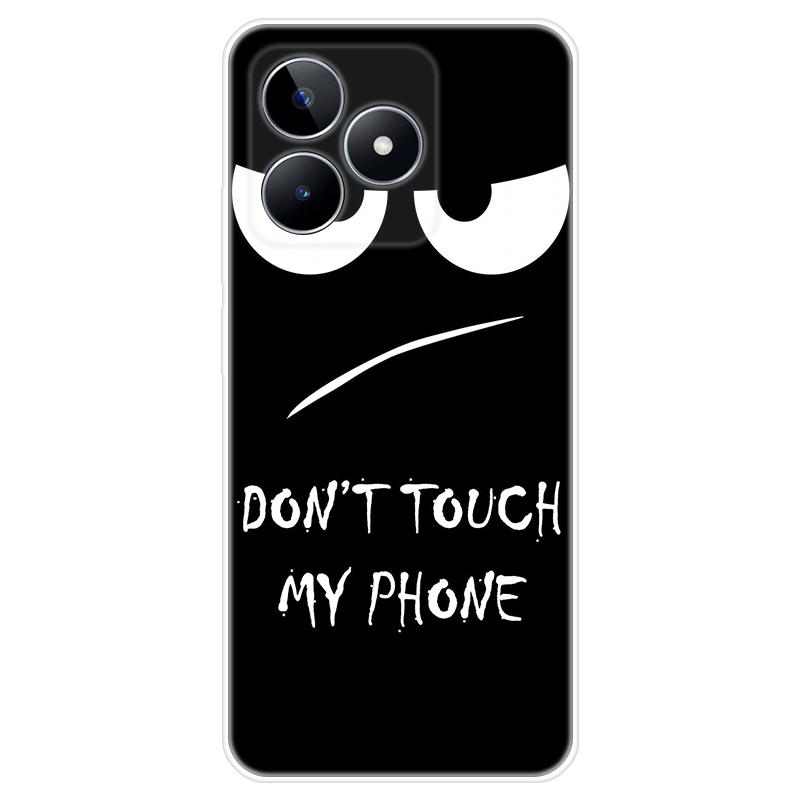 Für Realme C51 Gehäuse TPU Lackierte Rückseite Realme C51 Weiche Silikonhülle