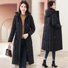 Winter 2025 new style down cotton coat women's long knee-length cotton-padded jacket thick figure-flattering cotton coat