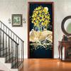 3D Landscape Door Fridge Decoration Stickers Animal Simple Abstract Lines Flowers Wallpaper For Living Room Home Decor Bedroom Art Decals