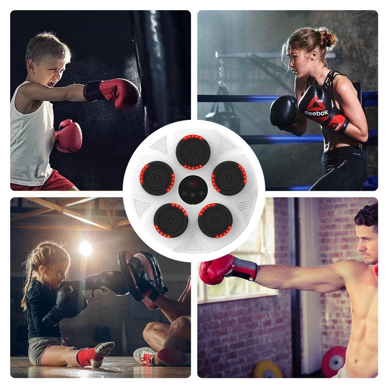 Inteligentna muzyczna maszyna bokserska docelowa ścienna maszyna bokserska z bezprzewodową muzyką domowy trener fitness boksu ściana docelowa