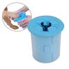 Soft Gentle Silicone Solid Color Pet Dog Paw Cleaner Cup Foot Washer Tool (Blue)