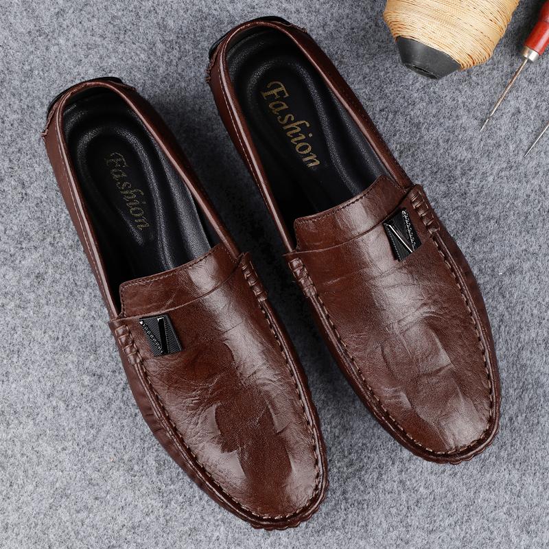 Genuine Leather Shoes Men Loafers Comfortable Casual Shoes Men Flats Moccasins Men Footwear