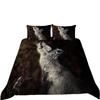 Animal 3D Digital Printing Wolf Series Bedding Two Three Piece Set Polyester