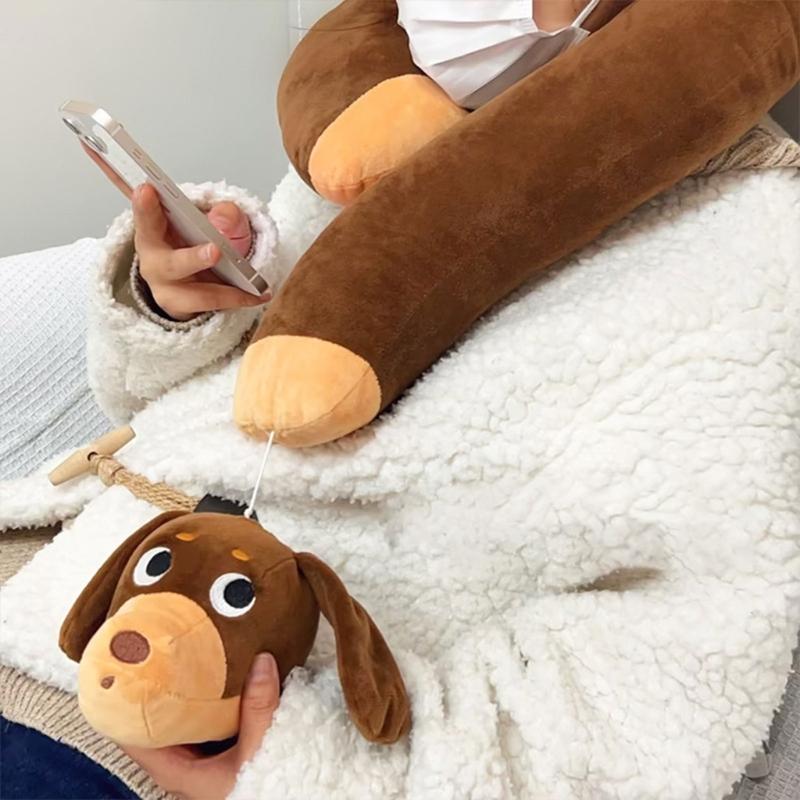 Flexible Shape Cushions Pillow,Soft Cotton,3D Question Mark Pillow Neck Pillow Neck Relief for Office Travel Use