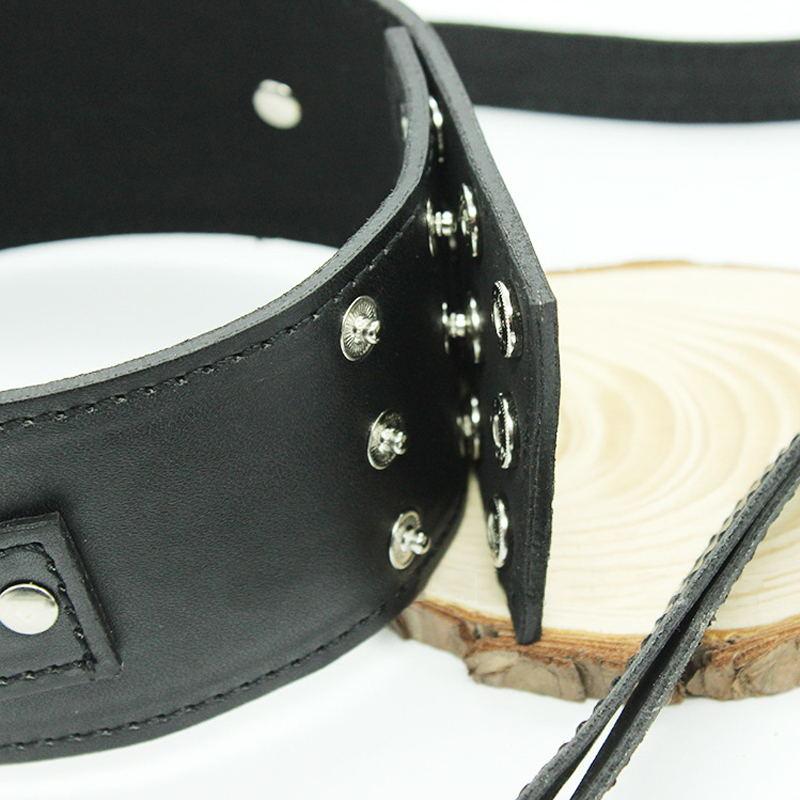 Měkká PU kůže, nýt, nákrčník, řemínek na krk Fetish Bondage Erotic Cosplay BDSM Sexuální hračka