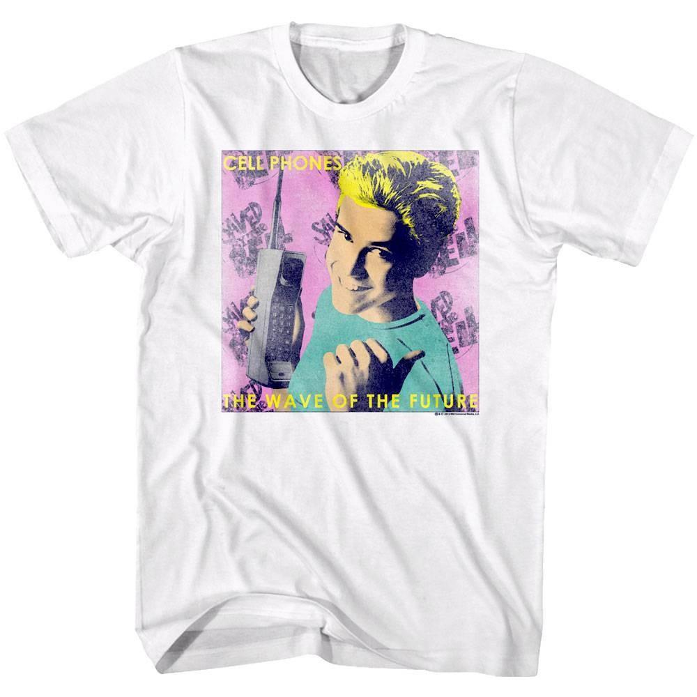 Saved by the Bell Zack Cell Phones Wave of the Future Men T Shirt XXXXL