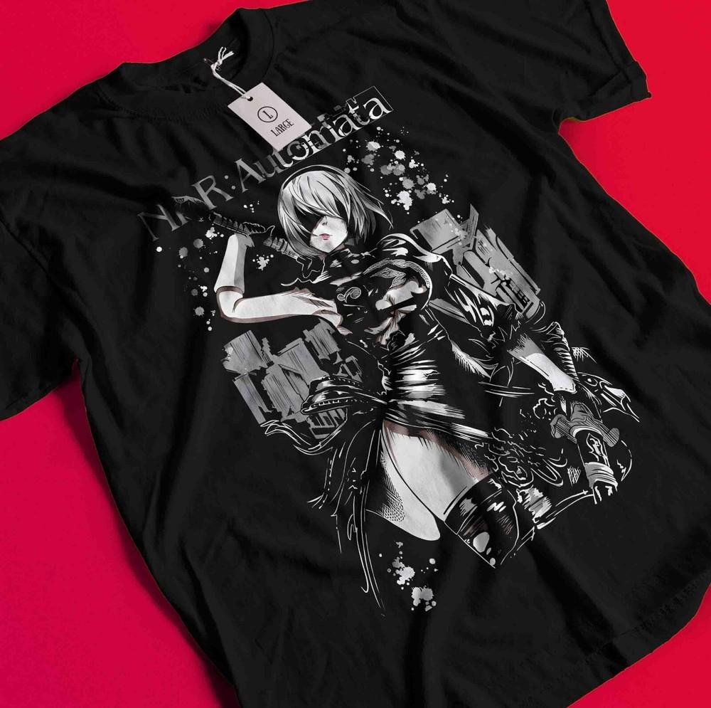 Nier Automata T-Shirt YoRHa 2A Shirt 2B 9S Emil Tshirt Anime Kaine Devola Waifu BB364