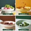 Removable Round Kitchen Home Decor Fruit Dish Modern Style Fruit Basket