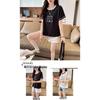 W3T Women's Cat Print Slimming Short Sleeve Summer T-Shirt