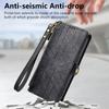 For Motorola Moto G85 5G/S50 Neo 5G Zipper Wallet Case Geometry Lines Leather Phone Cover with Strap