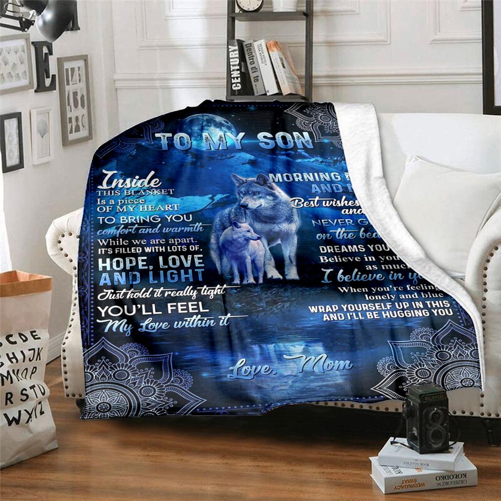 Love Blanket Grandson Plush Blanket Soft Comfortable All Seasons Perfect Sofa Office Naps Outdoor Travel Makes Great Gift