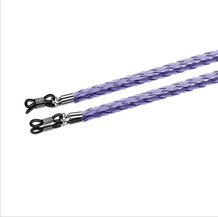 Corda Spessa a Torciglione in Pelle per Occhiali da Sole Catena per Occhiali Intrecciata Cordoncino per Occhiali Sport All'Aria Aperta Antiscivolo Accessori per Occhiali