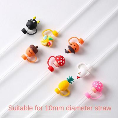 Cup Accessories Silicone Straw Plug Reusable Straw Tips Cover New Drinking Dust Cap  Bottle