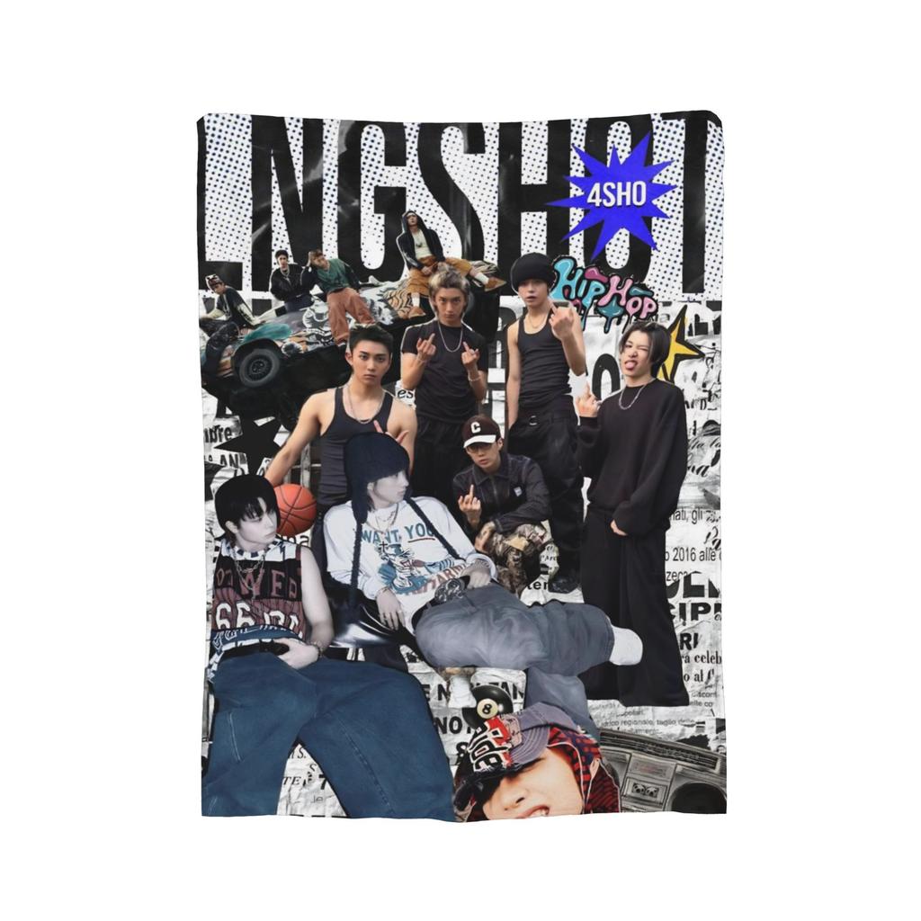 Kpop Group Lngshot Blanket Cozy Soft Throw Blankets for Bed 50x60 Inch Multi-size Bedspreads