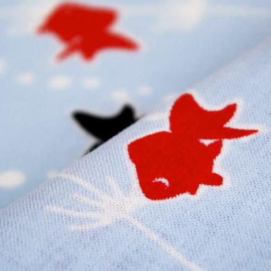 Dyeing Anbo Hand Towel Chirashi Light Authentic Dyed Cotton Tokuoka Made In Japan 35cm X 100cm "Goldfish Blue" 100%