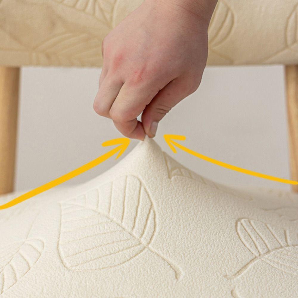 Dustproof Curved Backrest Dining Chair Cover Split Type Stool Covers Chair Dust Cover  Household