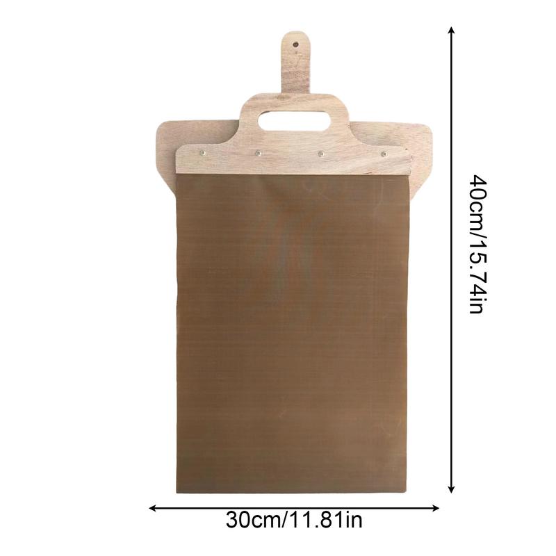 Schiebe-Pizzaheber Holz-Pizzapaddel Schieber mit Griff 11,8 x 15,74 Zoll Antihaft-Pizzaheber Paddel Küchenkochwerkzeug für