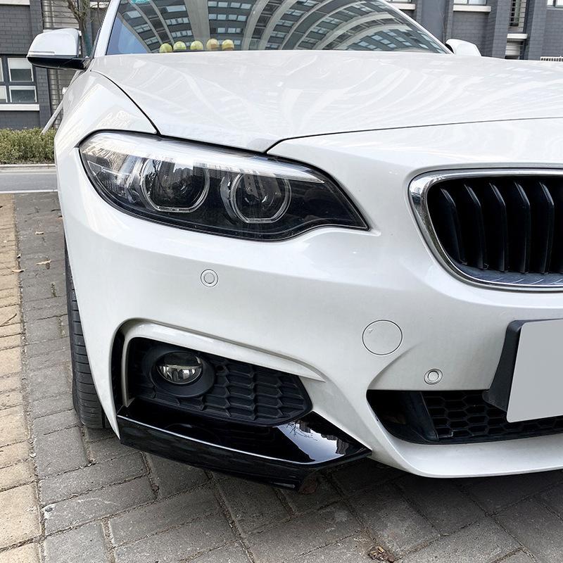 For BMW 2 Series F22/F23 M235i M240i M-Sport 2014- Front Bumper Cover Guard Fog Lamp Cover Trim Front Canards Splitter