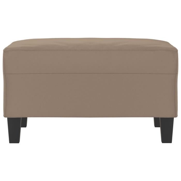 349361 vidaXL Footrest Taupe 70x55x41 Cm Microfibre Fabric
