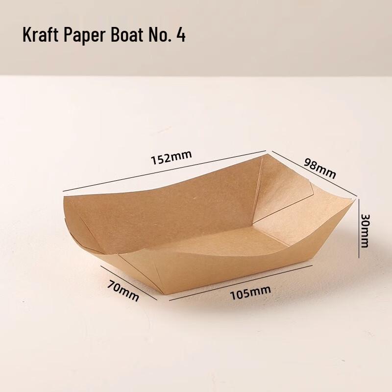 Shixun Disposable Kraft Paper Boat Trays