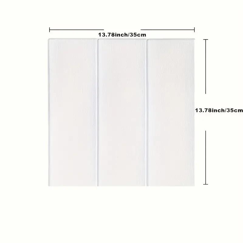 10 PCS 35*35cm Wood Grain Wall Stickers Self-adhesive Background Wall Decoration DIY Wallpaper 3D Waterproof Living Room Kitchen