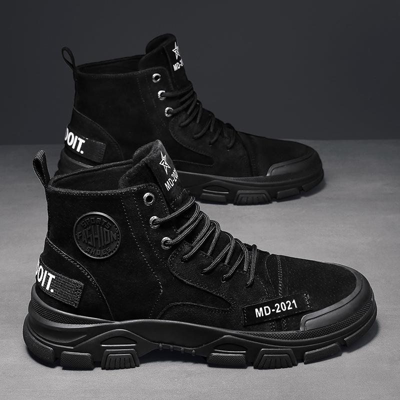 

Ботинки Martin мужские зимние бархатные теплые высокие хлопковые ботинки мужские уличные нескользящие армейские тренировочные ботинки для пустыни 39