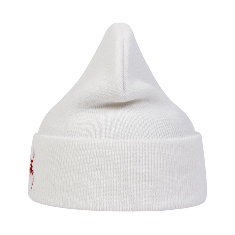 Unisex Spider Embroidery Beanies Hat Autumn Winter Warm Knit Cap for Women Men Travel Vacation Hats Caps