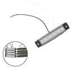 White Bar lights 12 Volt Set Superior illumination Trailers Trucks Waterproof 4pcs Courtesy LED Marine Grade Parts