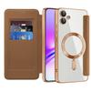 For Samsung Galaxy A05 4G Magnetic Case RFID Blocking Card Holder PU Leather Phone Cover