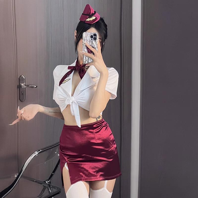 Reindeer-Themed Sexy Fur Lingerie Three-Piece Set for Women