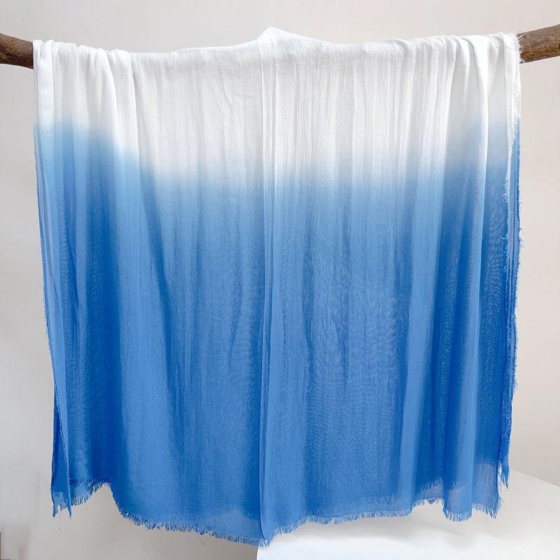 Linen Cotton Large Size Zen Dance Scarf Tara Yarn Plant Dyeing Tie-Dye Batik Hand-Painted Scarf Medium And Long Silk Scarf